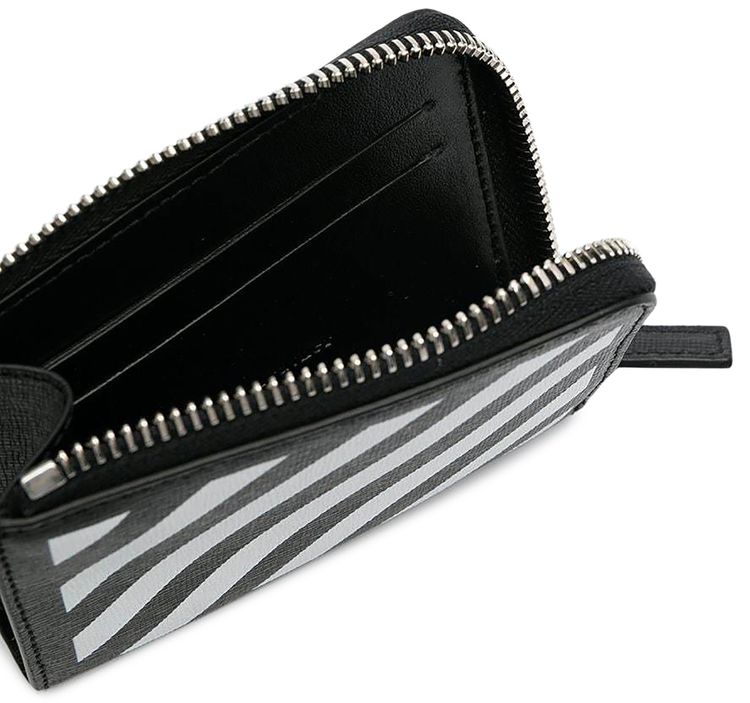 Off White Diag Wallet BlackWhite