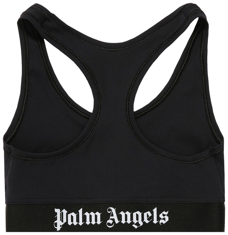 Palm Angels Classic Logo Sports Bra BlackWhite