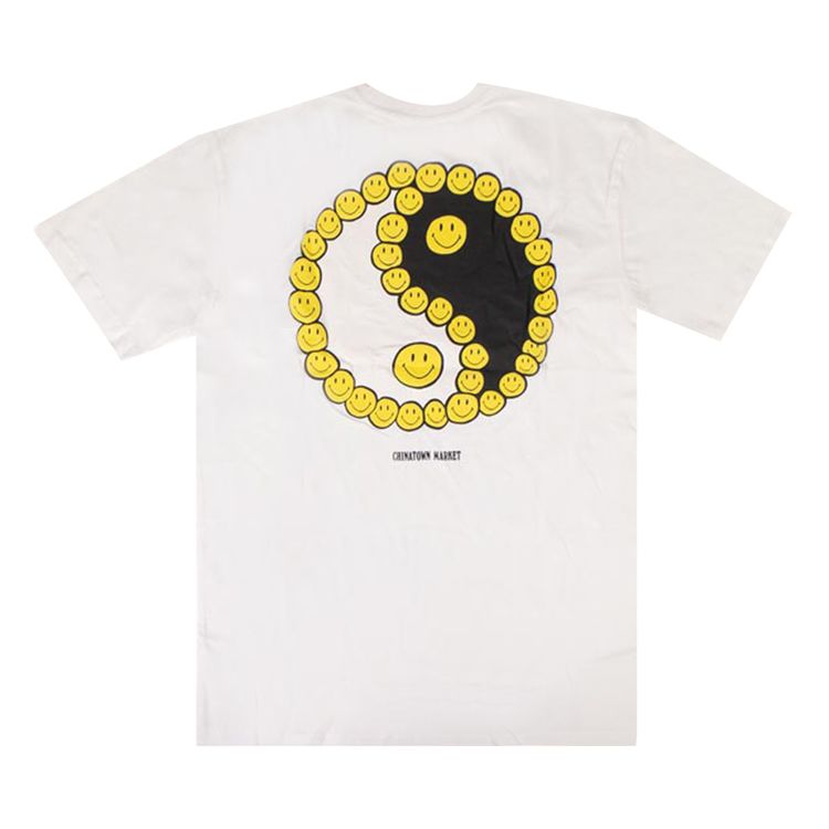 Chinatown Market Smiley Peace T Shirt White