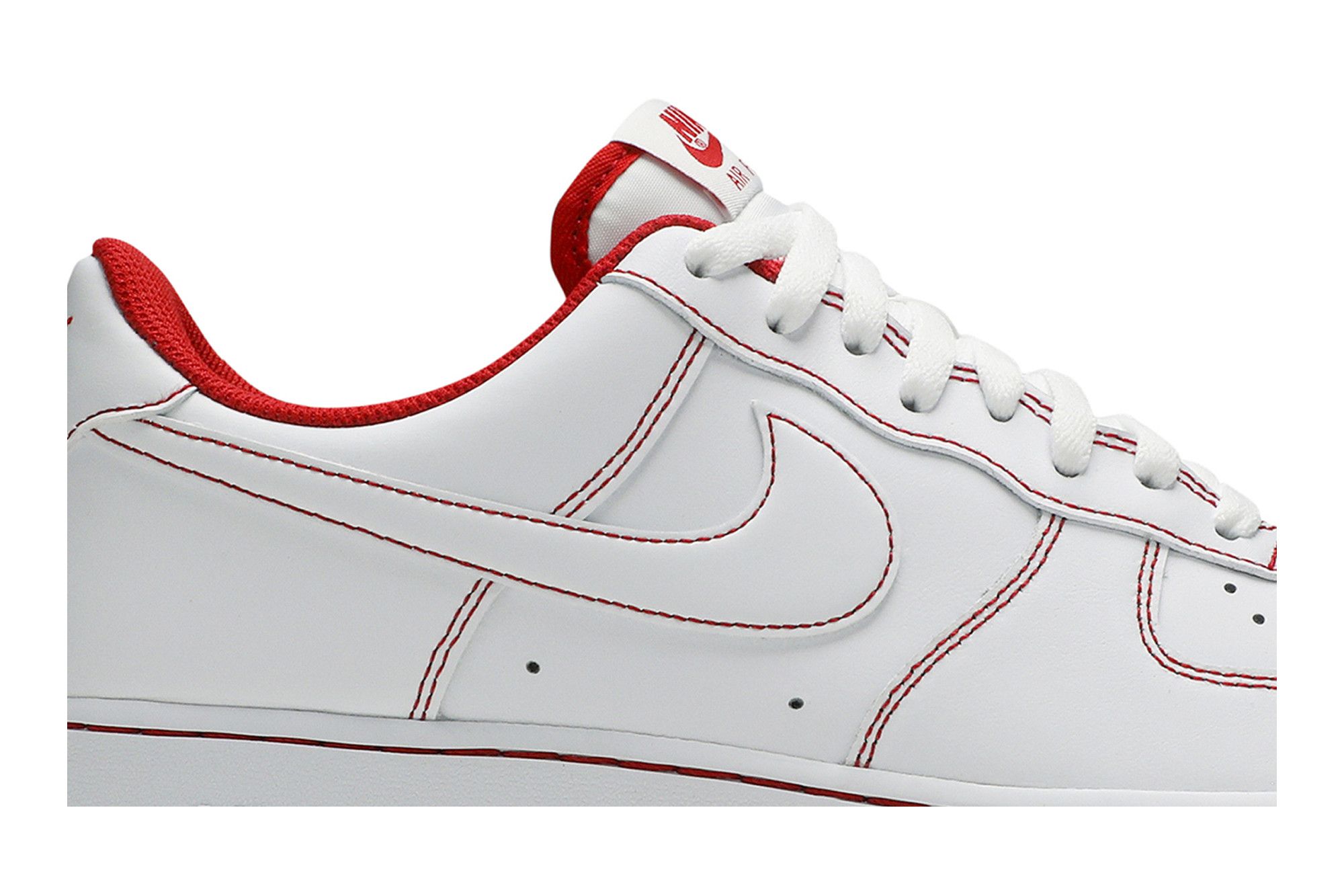 Buy Air Force 1 '07 'Contrast Stitch - White University Red