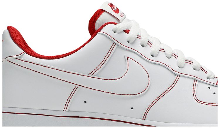 Nike Air Force 1 07 Contrast Stitch White University Red