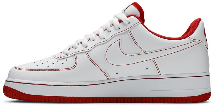 Nike Air Force 1 07 Contrast Stitch White University Red