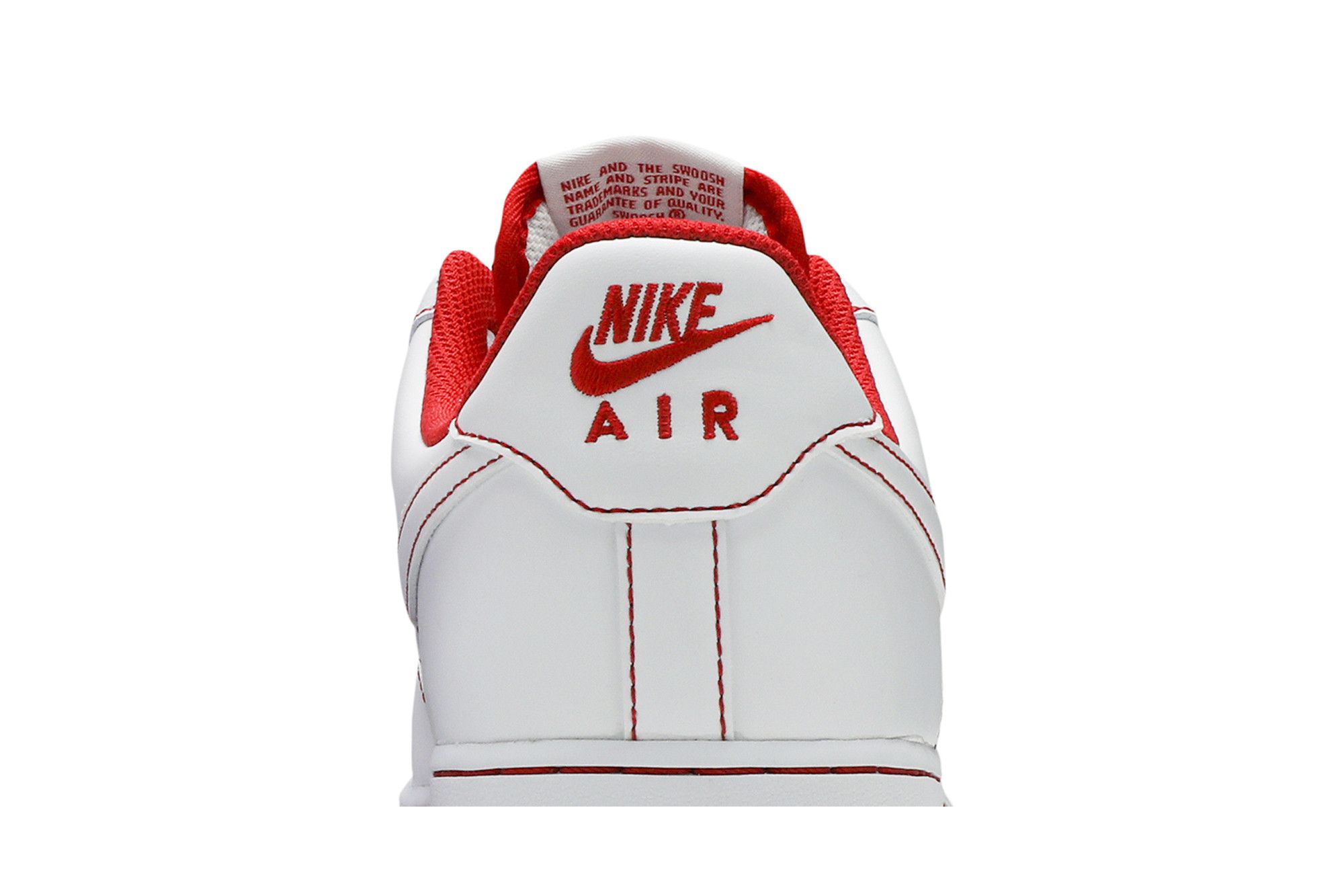 Buy Air Force 1 '07 'Contrast Stitch - White University Red