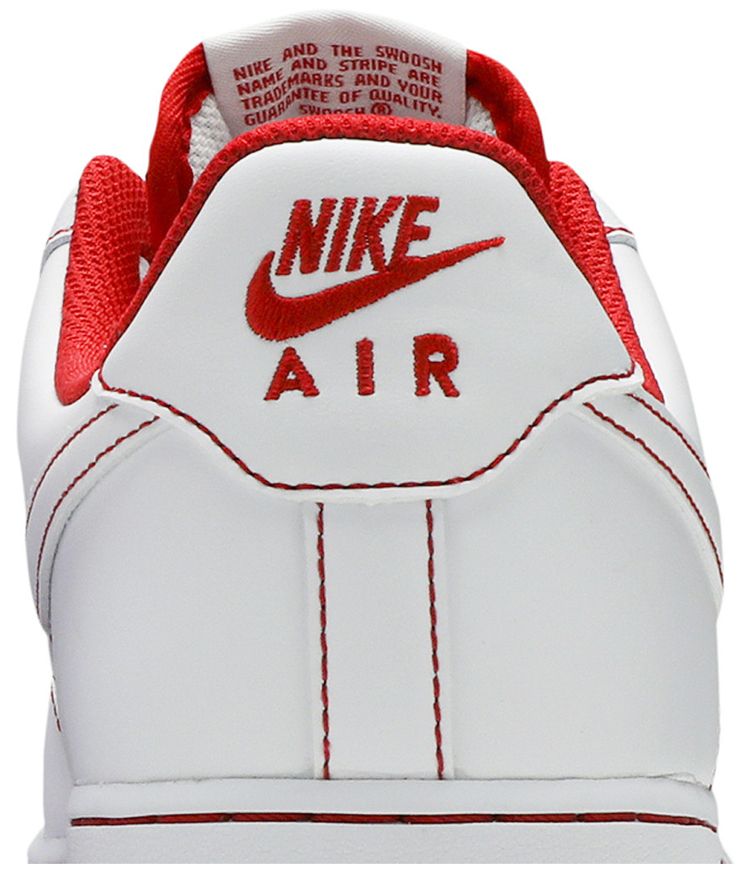 Nike Air Force 1 07 Contrast Stitch White University Red