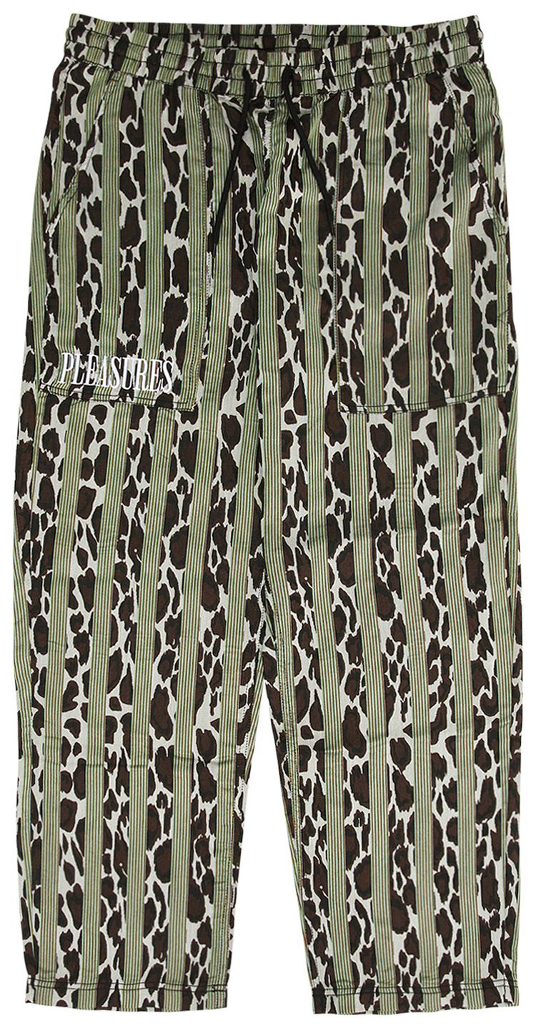 Pleasures Bloom Striped Beach Pant Black