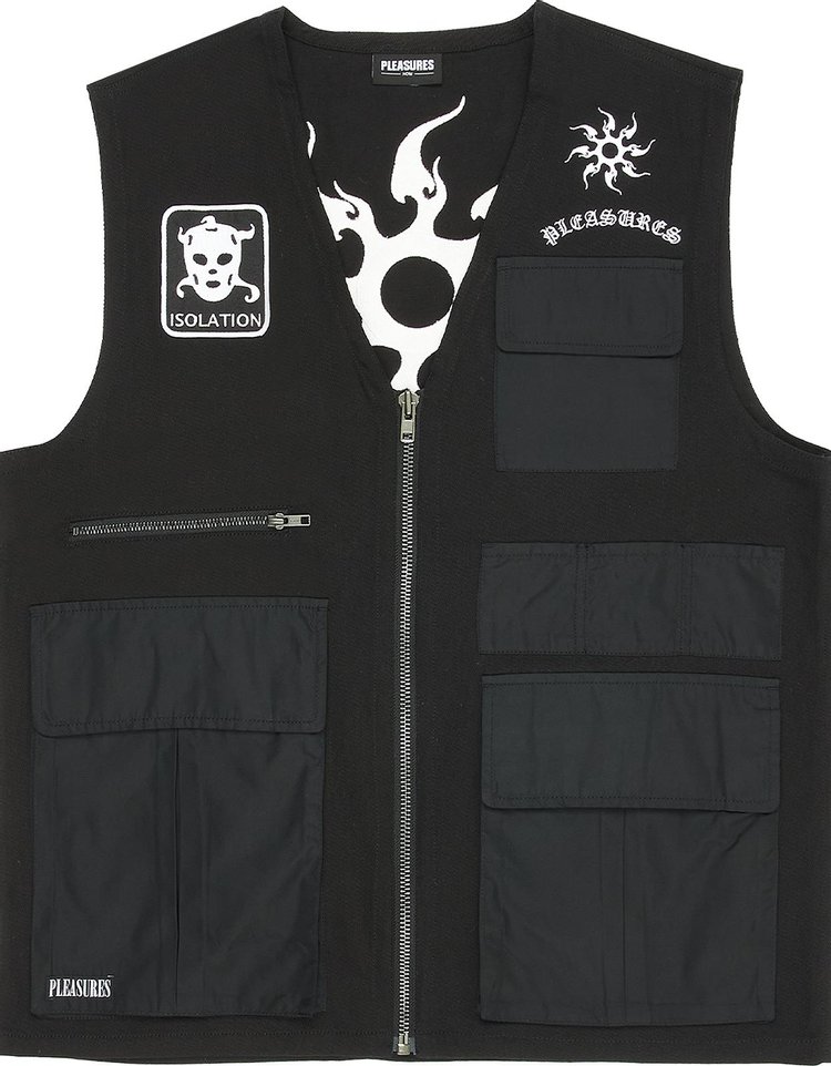 Pleasures Strike Vest 'Black'