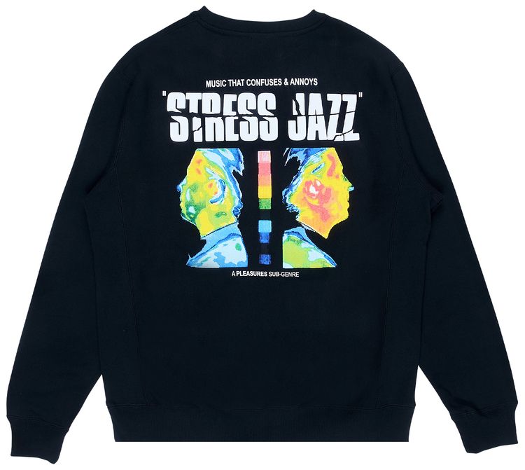 Pleasures Stress Jazz Premium Crewneck Black