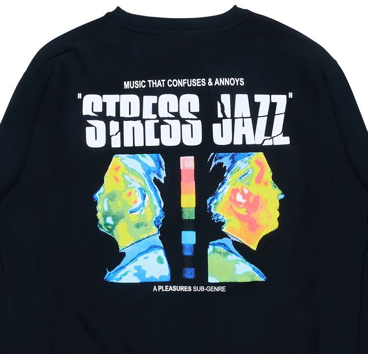 Pleasures Stress Jazz Premium Crewneck Black