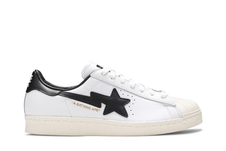 adidas Superstar 80s Bape White Black