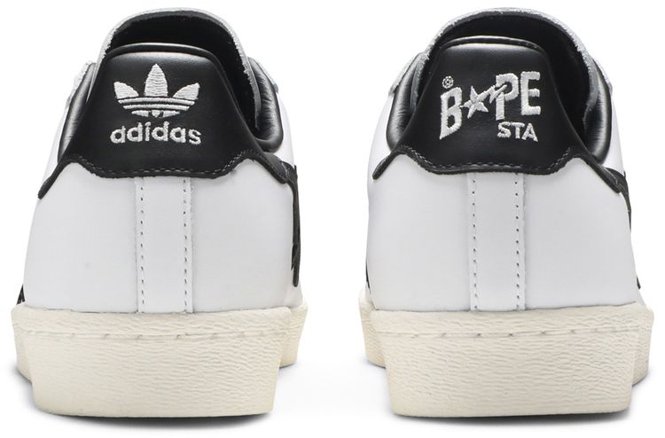 BAPE x Superstar White Black