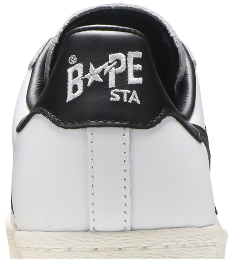 BAPE x Superstar White Black