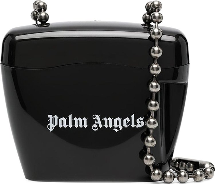 Palm Angels Mini Padlock Bag 'Black/White'