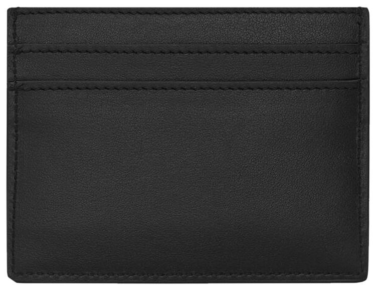 Saint Laurent Logo Monogram Card Holder Black