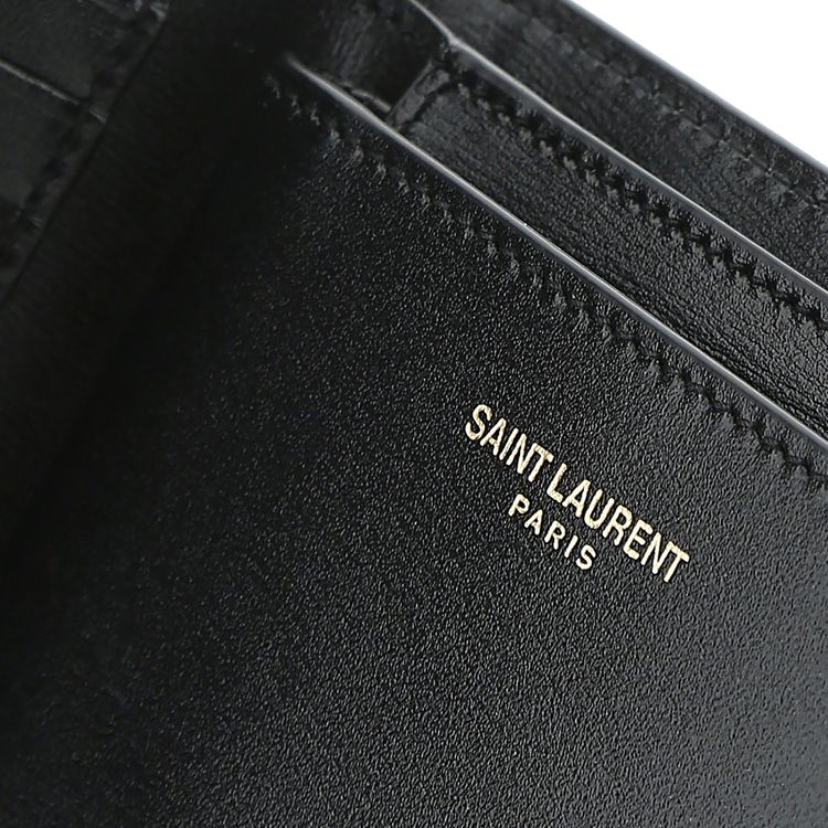 Saint Laurent Logo Wallet Black