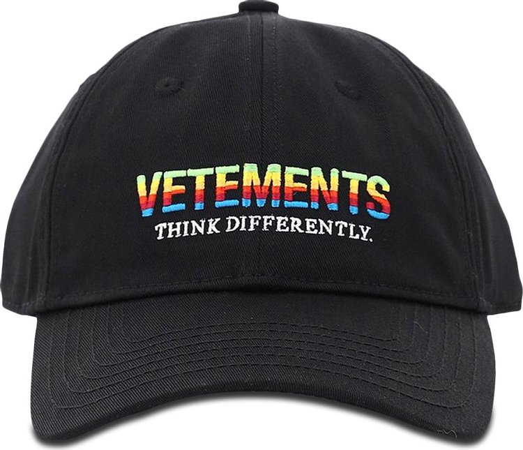 Vetements Think Differently Logo Cap 'Black'