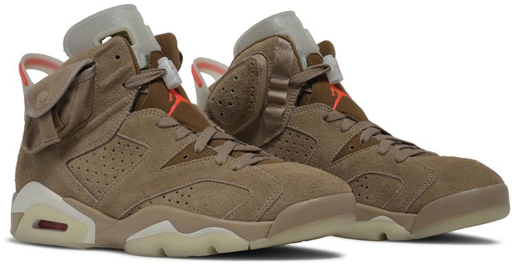 Travis Scott x Air Jordan 6 Retro British Khaki Sample