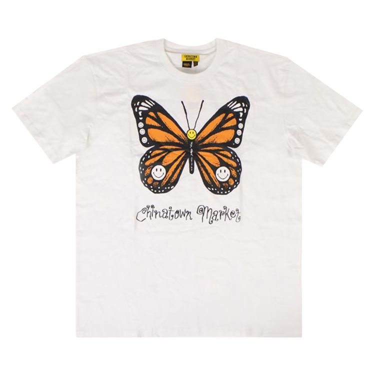 Chinatown Market x SMILEY Butterfly T Shirt White