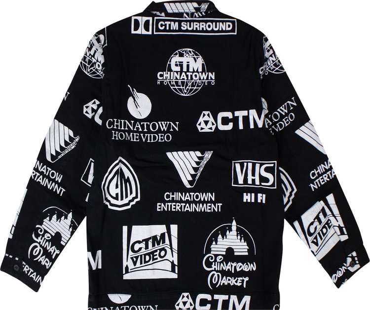 Chinatown Market Entertainment Logo Work Jacket Black