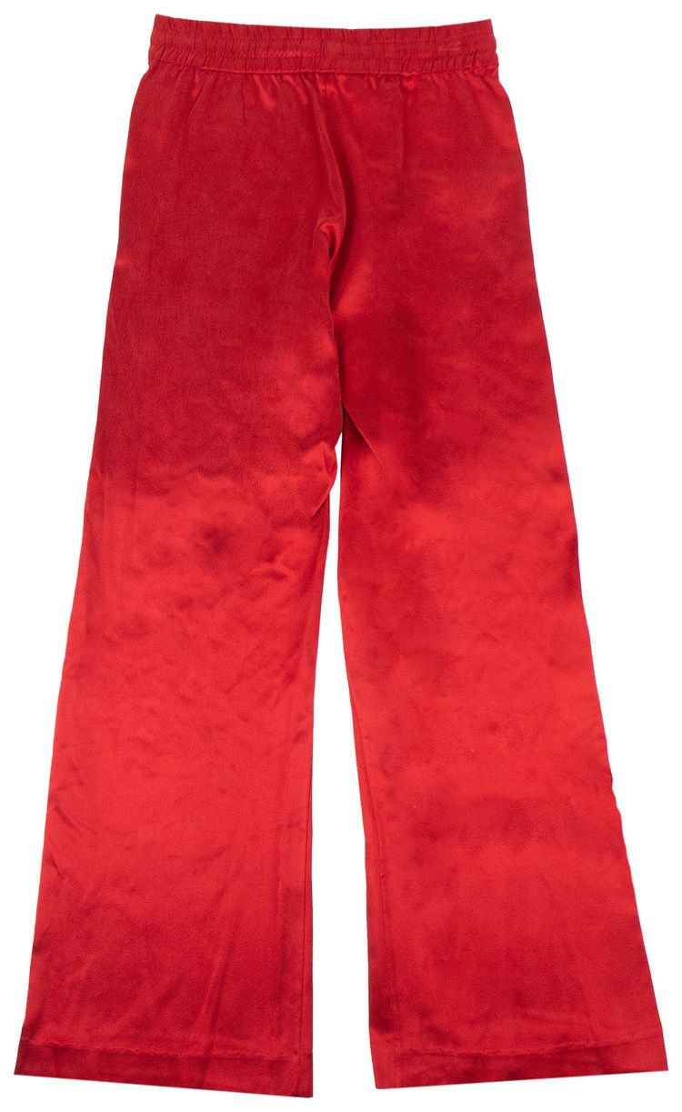 Amiri Striped Wide Leg Track Pants Red