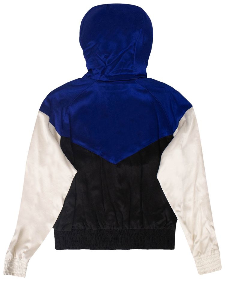 Amiri Silk Zip Up Jacket BlueBlack