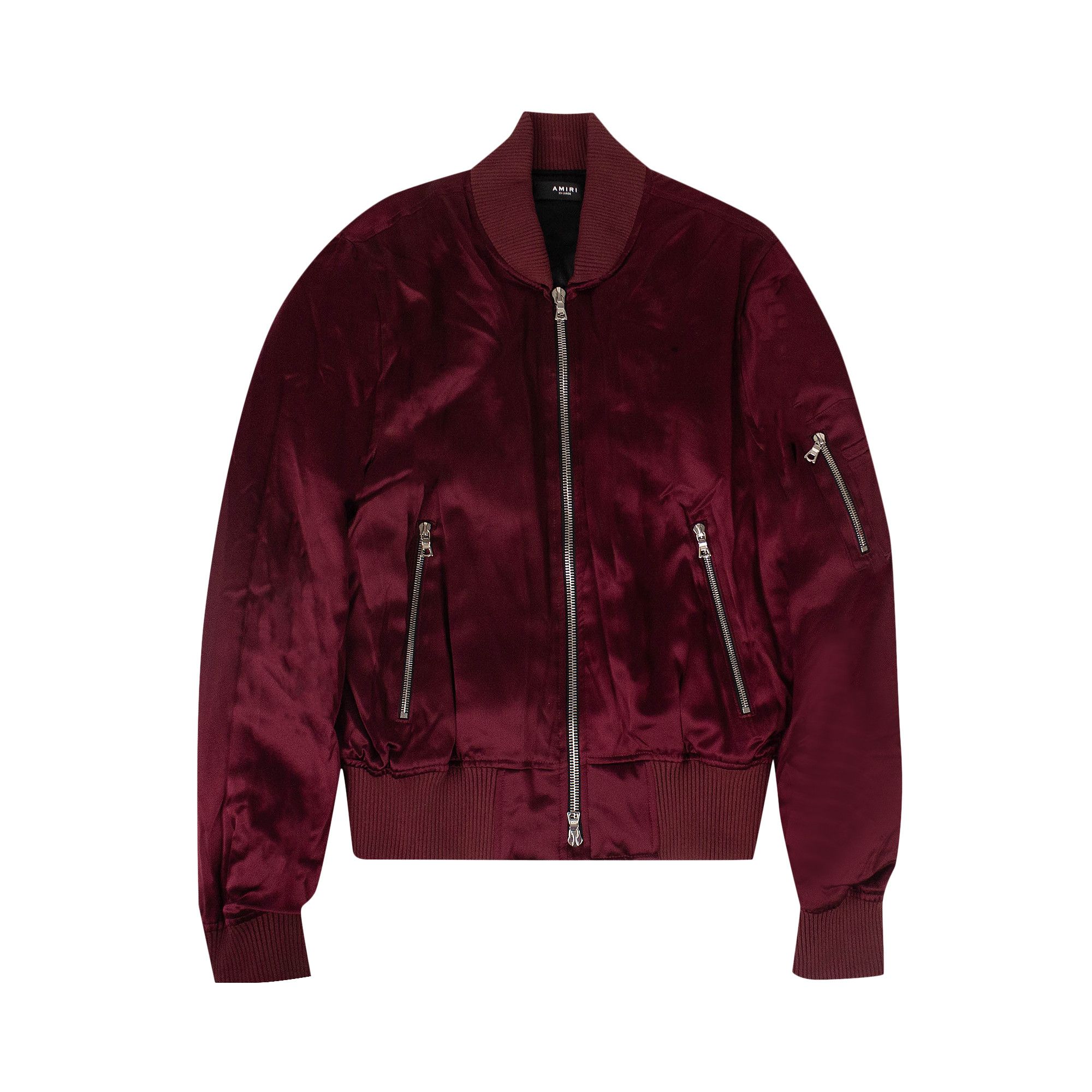 Amiri silk bomber jacket top
