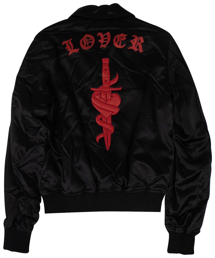 Amiri Silk Dagger Band Jacket Black