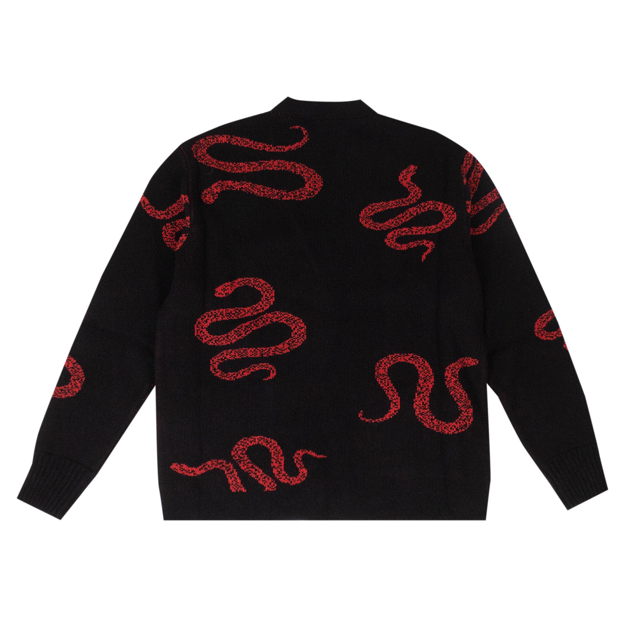 Buy Amiri Cashmere Snake Cardigan Black Red WKCAR SNKBLR BLAC GOAT
