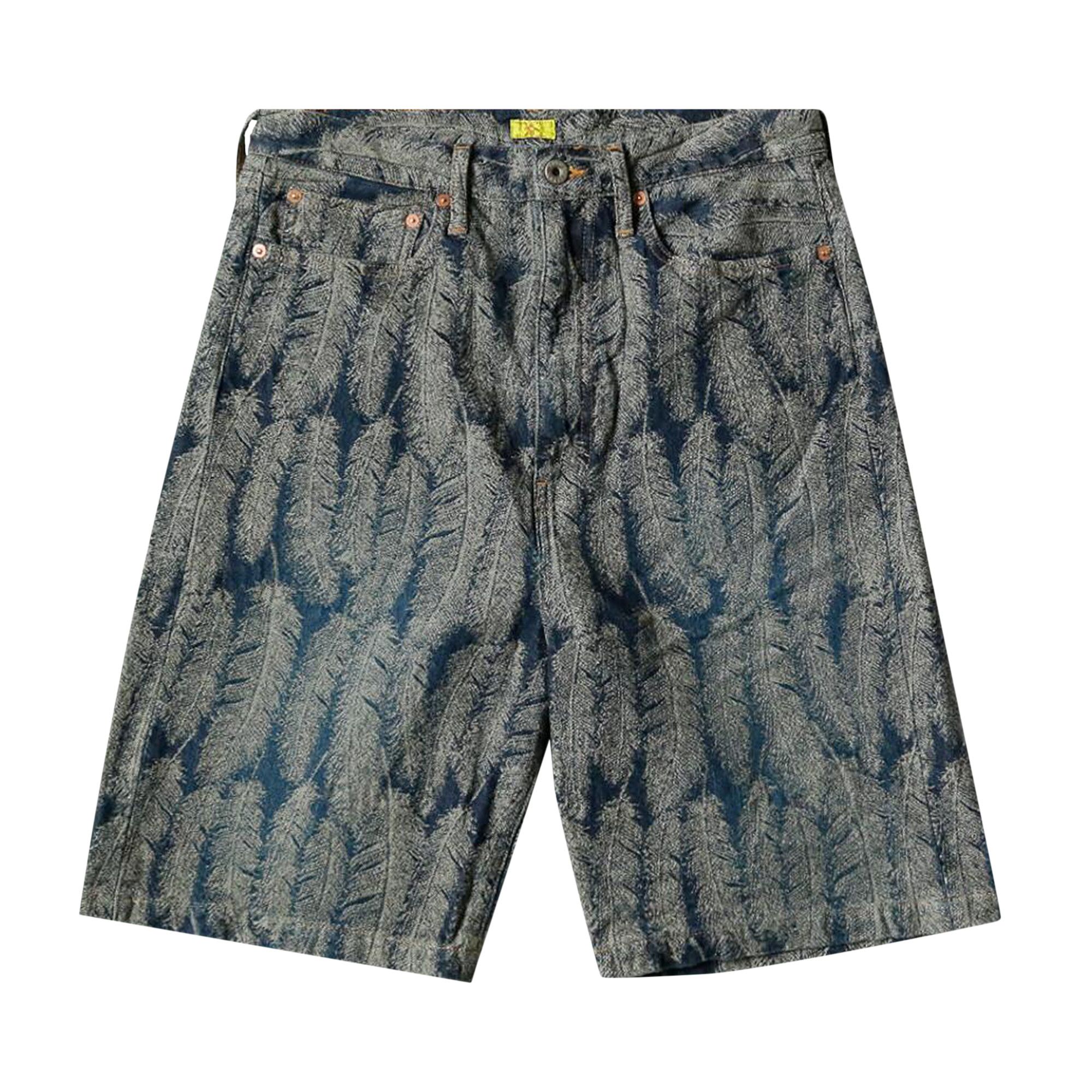 KAPITAL FEATHER DENIM ショートパンツ Kapital 12oz Feather Denim Shorts | RADPRESENT
