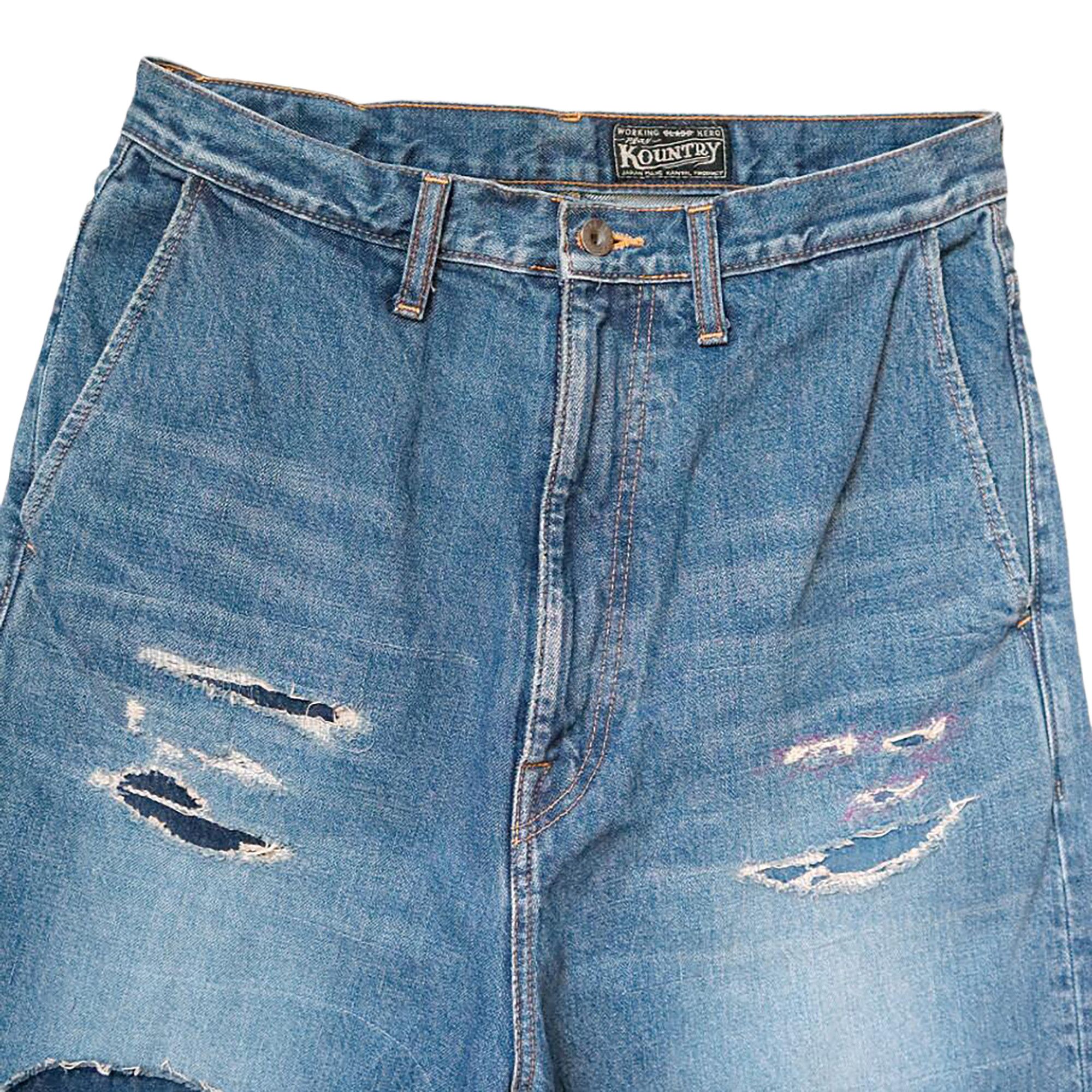 Buy Kapital Hippie-Champetre Remake Denim Port Baggy Pants