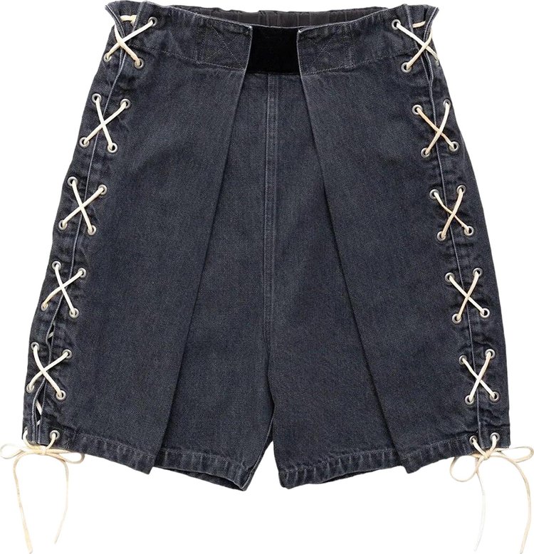 Kapital Denim Easy Ranch Go Shorts Black