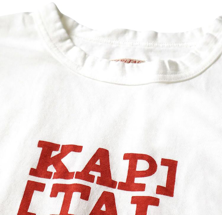 Kapital Brackets Kap Rookie Crew Jersey T Shirt Red