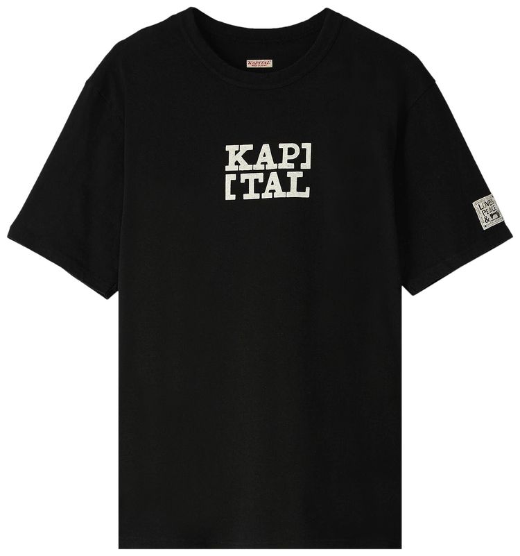 Kapital Brackets Kap Rookie Crew Jersey T Shirt Black