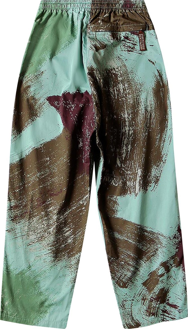 Kapital Combed Burberry Brush Camo Easy Pants Turquoise