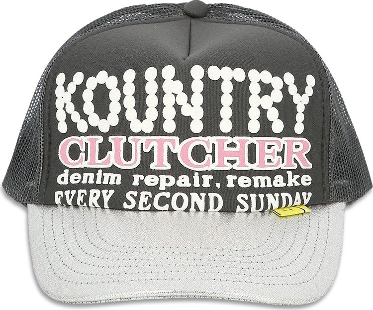 Kapital Kountry Pearl Clutcher Silver Brim Truck Cap Charcoal Grey