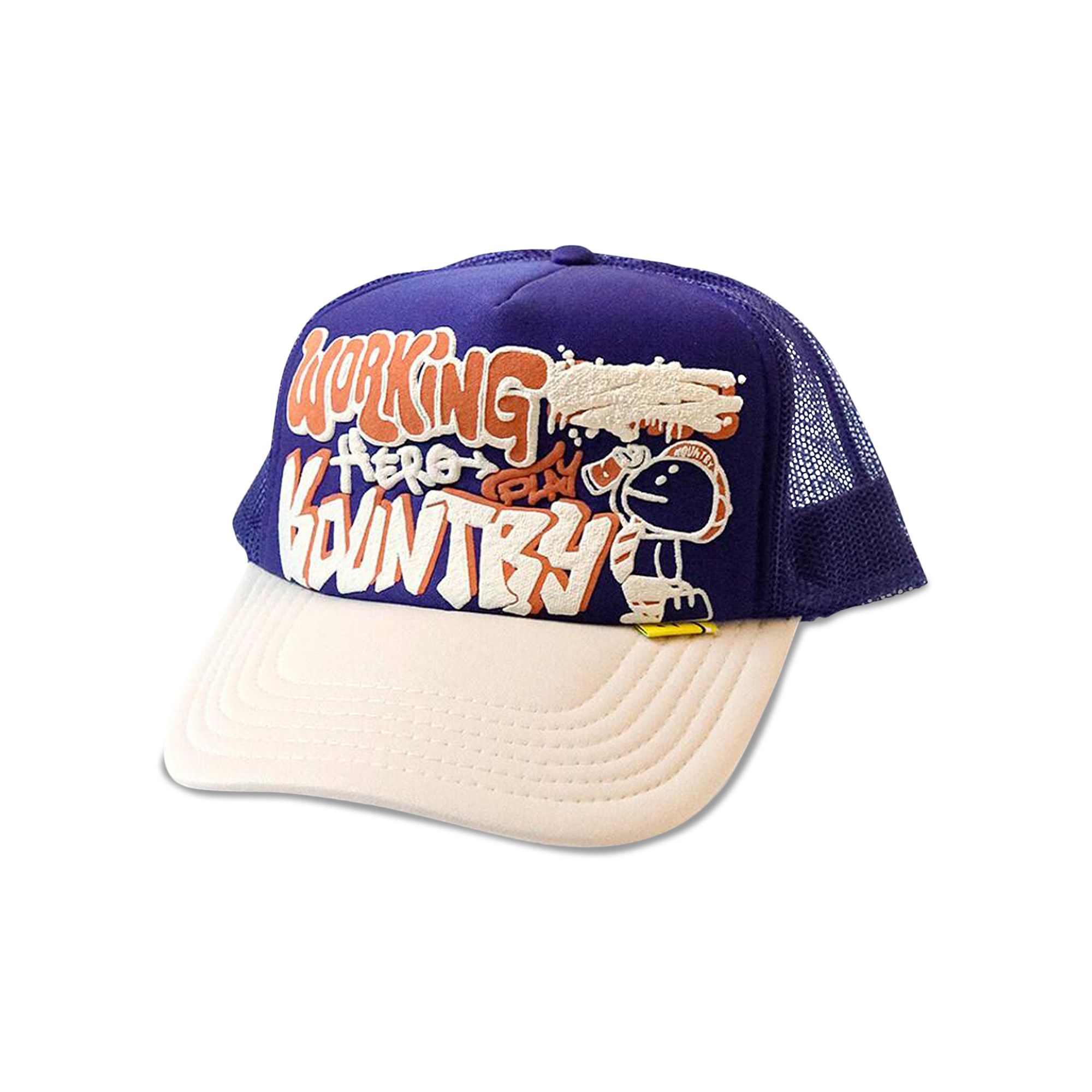 Buy Kapital Working Hero Truck Cap 'Purple/Ecru