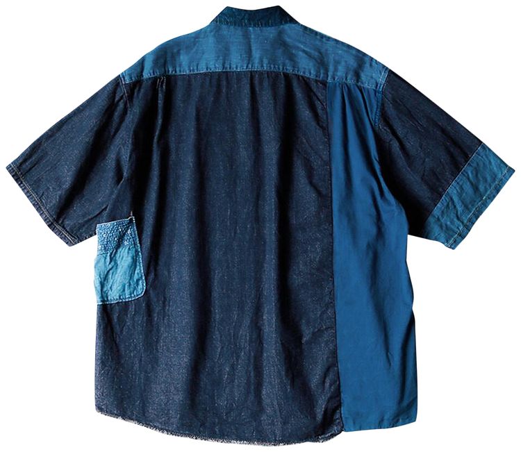 Kapital Patchwork Katmandu Shirt Indigo