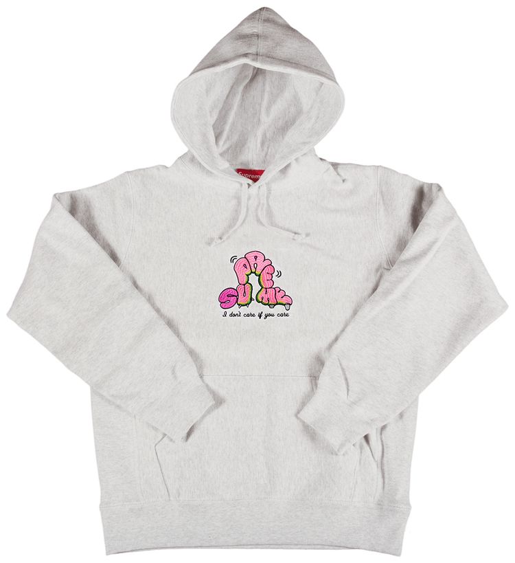 Supreme Dont Care Hooded Sweatshirt Heather Multi