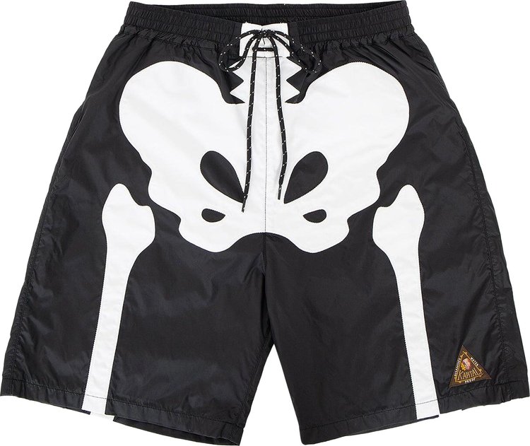 Kapital Bone Swim Trunks Black