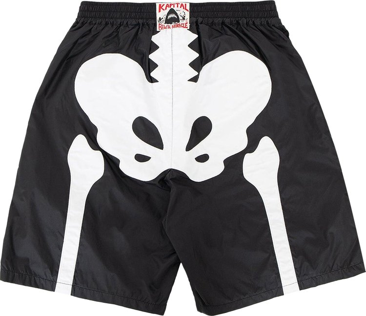 Kapital Bone Swim Trunks Black