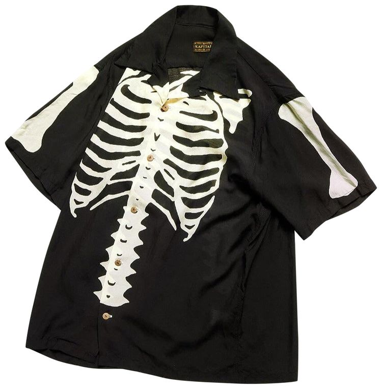 Kapital Bone Aloha Shirt Black