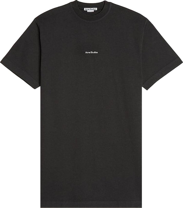 Acne Studios Logo T-Shirt Dress 'Black'