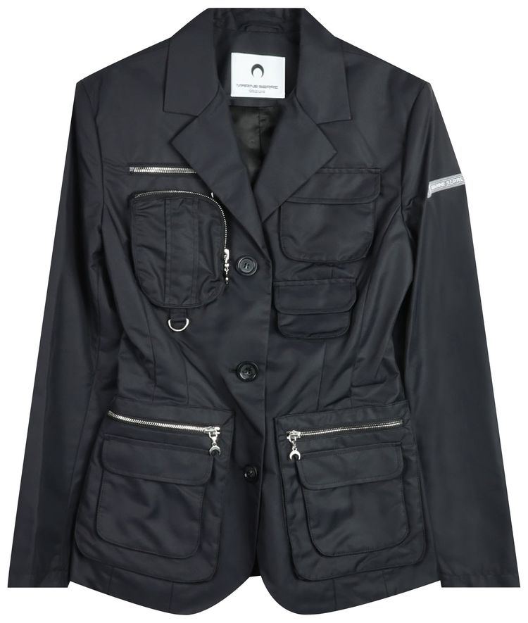 Marine Serre First Aid Survival Tailored Jacket Black
