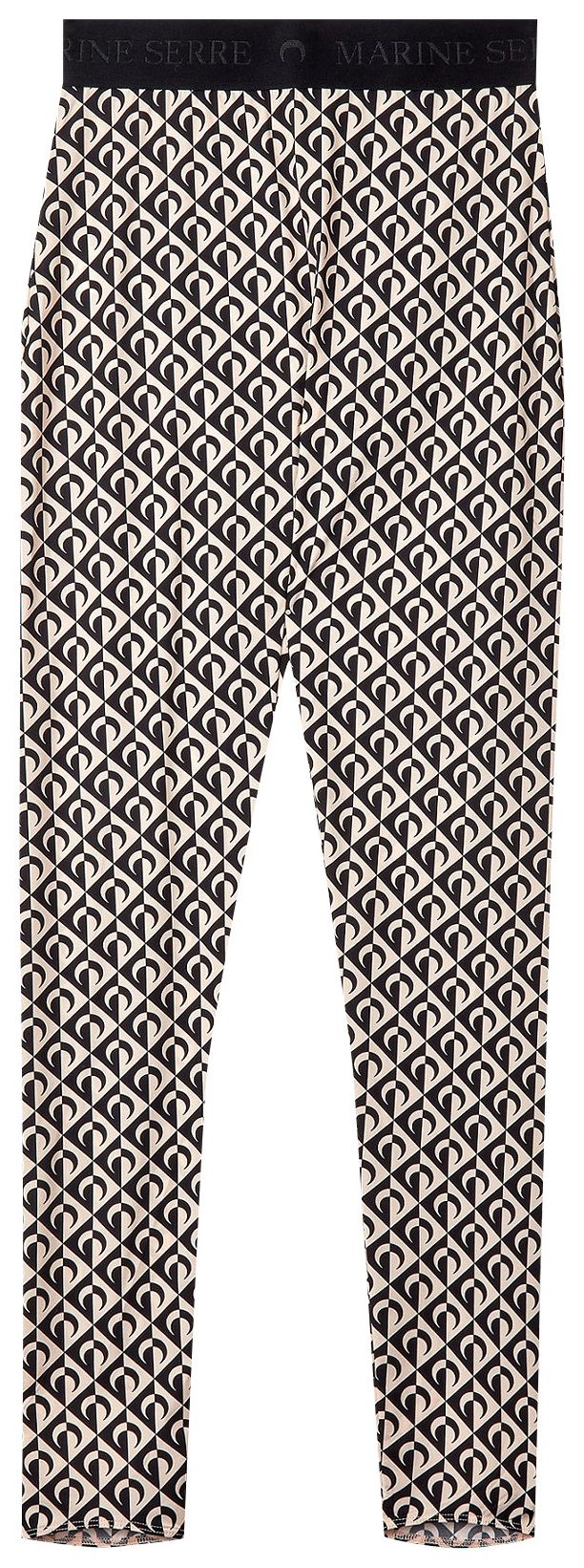 Marine Serre All Over Moon Lozenge Leggings TanBlack