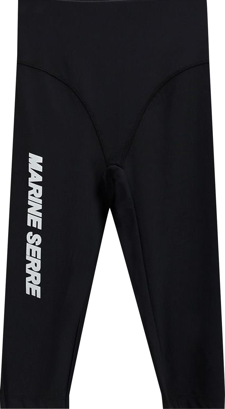 Marine Serre Sea-Skin Logo Training Shorts 'Black'