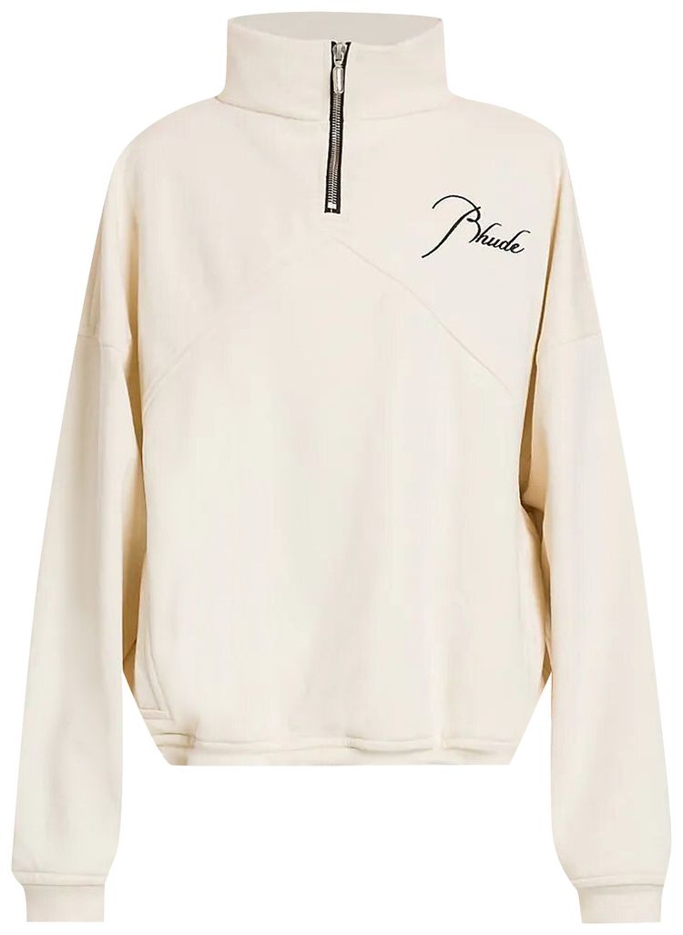 Rhude Quarter Zip Creme