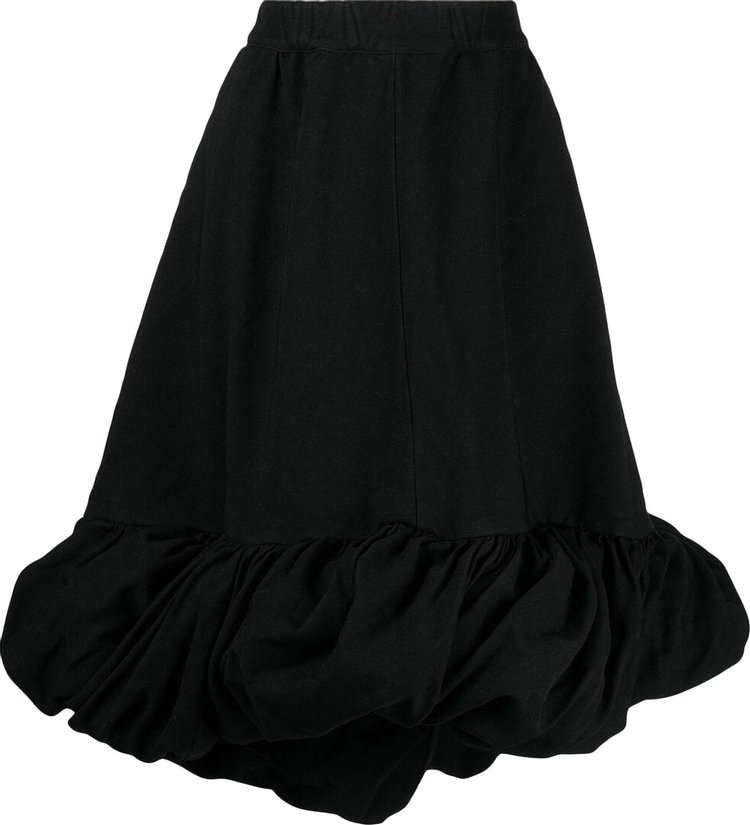 Comme des Garçons Rouched Pattern Skirt 'Black'