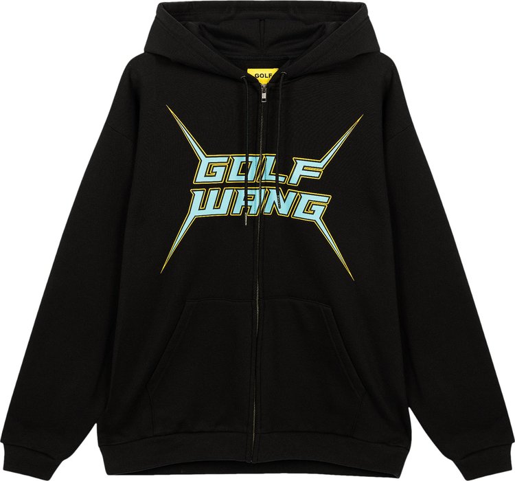 GOLF WANG Maddox Zip Up Hoodie Black