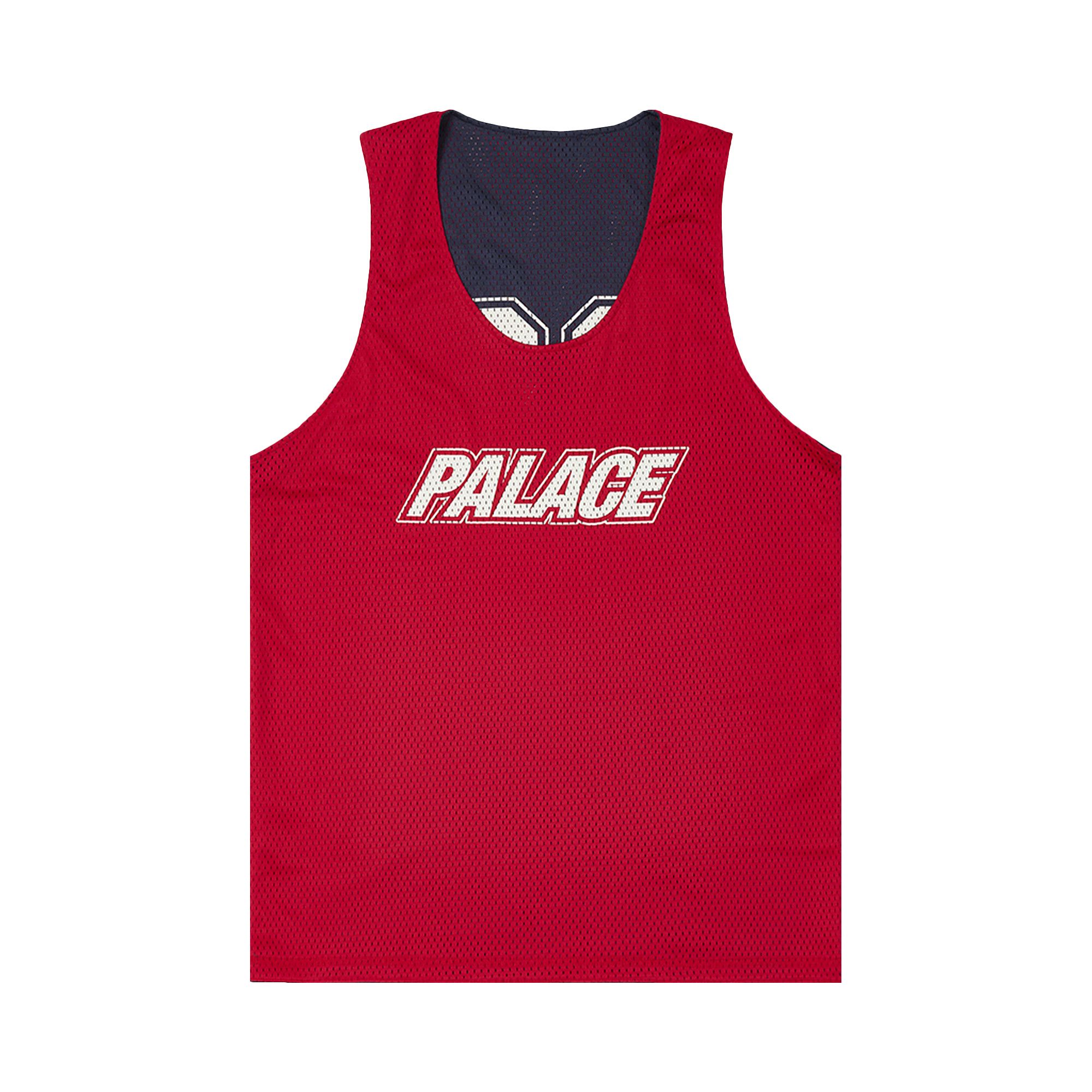 Buy Palace Mesh Reverso Border Vest 'Navy' - P26ES046 | GOAT IT