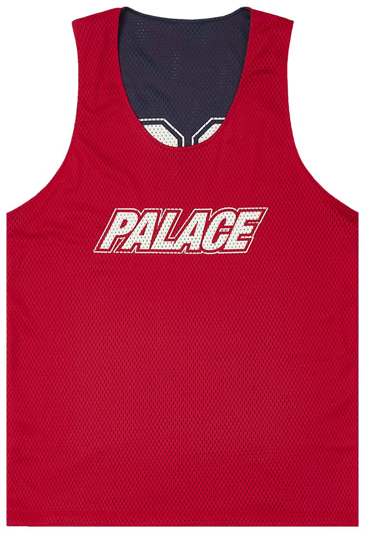 Palace Mesh Reverso Border Vest Navy