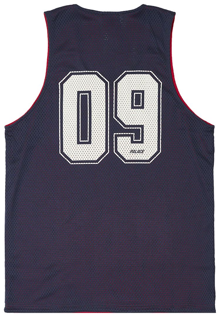 Palace Mesh Reverso Border Vest Navy